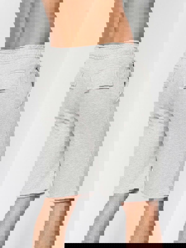 Crosshatch Flocked Shorts Grey Marl