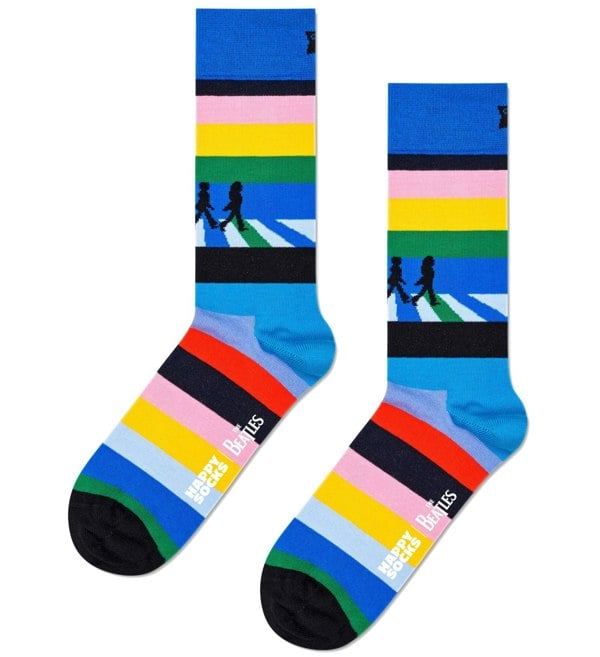 Happy Socks - 3 - Pack The Beatles Socks Gift Box, Blues - Boxers - and - Briefs.net