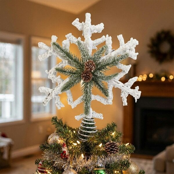 Garden Greatness Christmas Rattan Berry Tree Topper