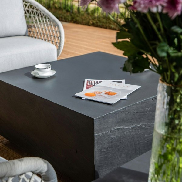 Elementi Colorado GRC Medium Coffee Table in Slate Black