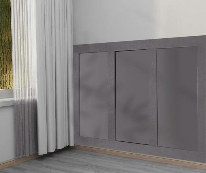 Groundlevel 6pcs MDF Wall Panel Kit W115 x H115cm | Pre-Cut, Ready To Fit