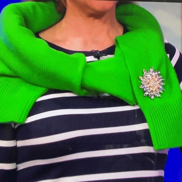 vintage brooch large with gok 