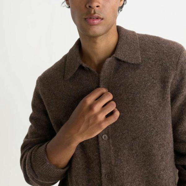 Wax London Tristan Fluffy Wool Blend Polo