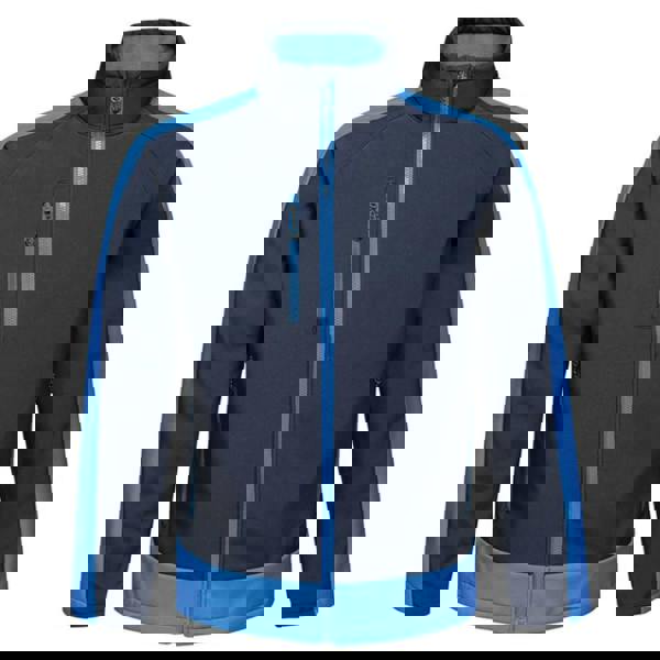 Regatta  Mens Contrast Three Layer Printable Soft Shell Jacket - Navy/New Royal - 