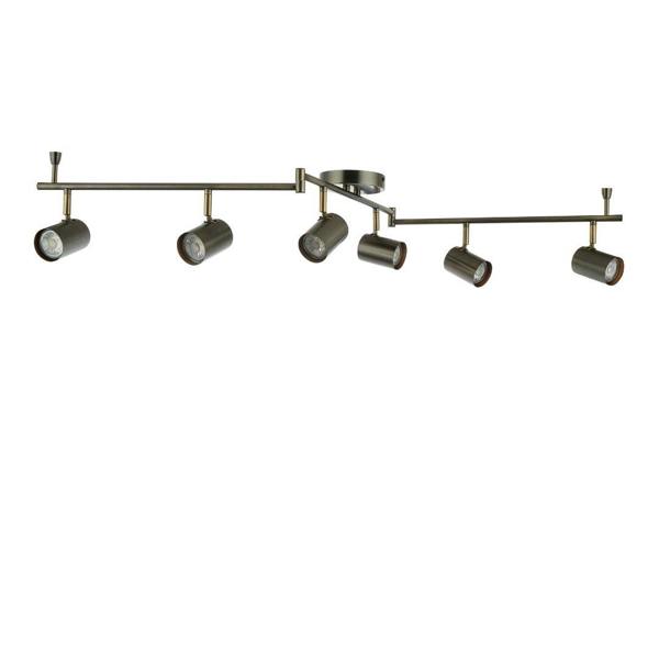 Pagazzi Lighting Hereford Matte Pewter 6-Spot Bar