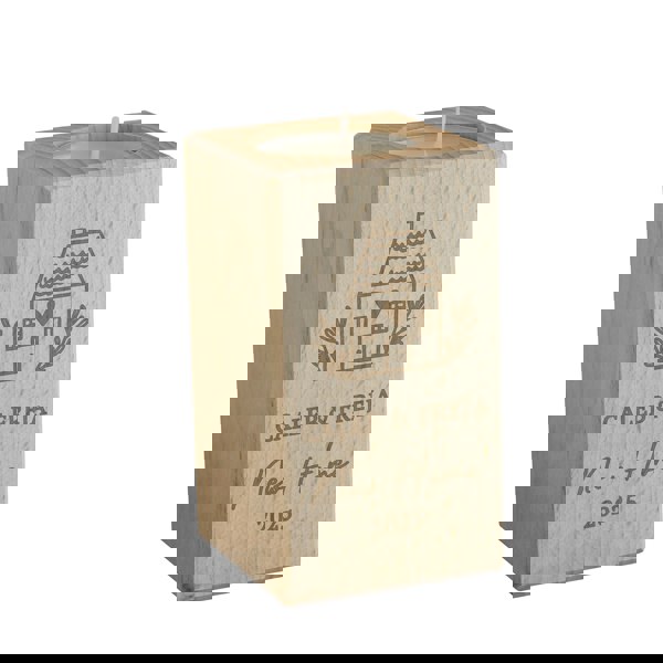 Personalised Memento Company Personalised New Home Wooden Tealight Holder