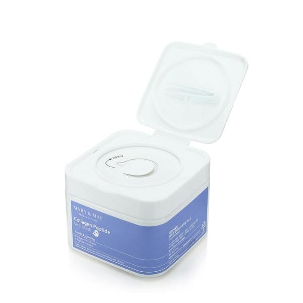 MARY & MAY Daily Collagen Mask – Professional-grade "On-Demand Dermal Scaffold & Hydration Vault" for a tight, plump, and high-definition "Glass Skin" contour, shop at Atelier De Glow UK.