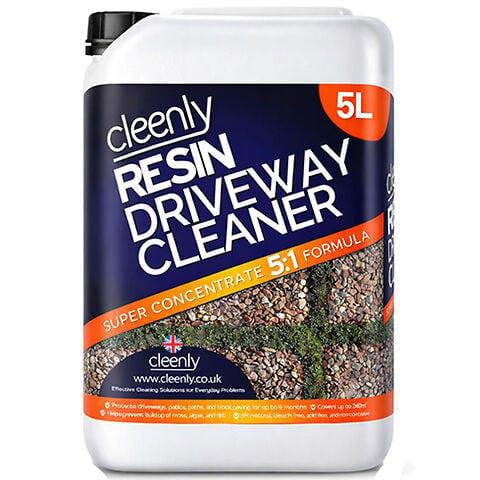 Cleenly Resin Driveway Cleaner Simply Spray and Walk Away Free From Bleach Concentrated 5L