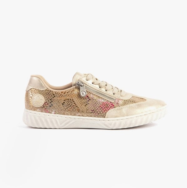 Rieker N0902-90 Womens Trainers Beige