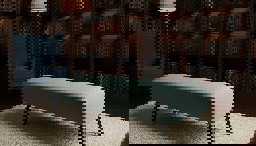 Premium Stitched Footstool Bench &amp; Coffee Table with Hidden Storage - ISTOOLS