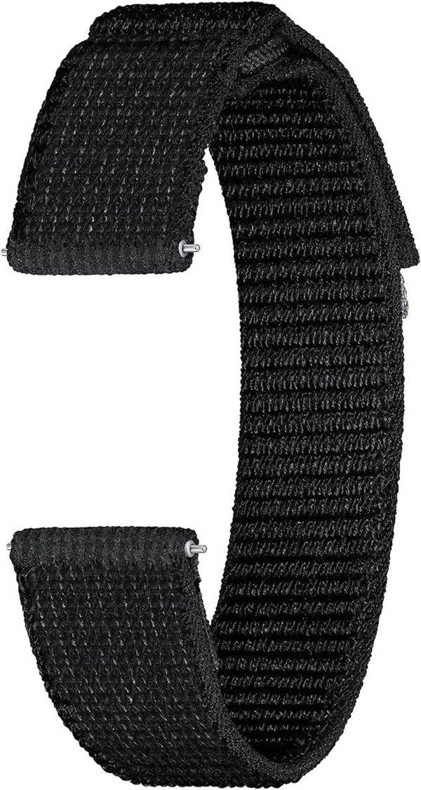 Samsung Galaxy Watch 4/5/6 One Click Fabric Band 20mm M/L Black - ET-SVR94LBEGEU