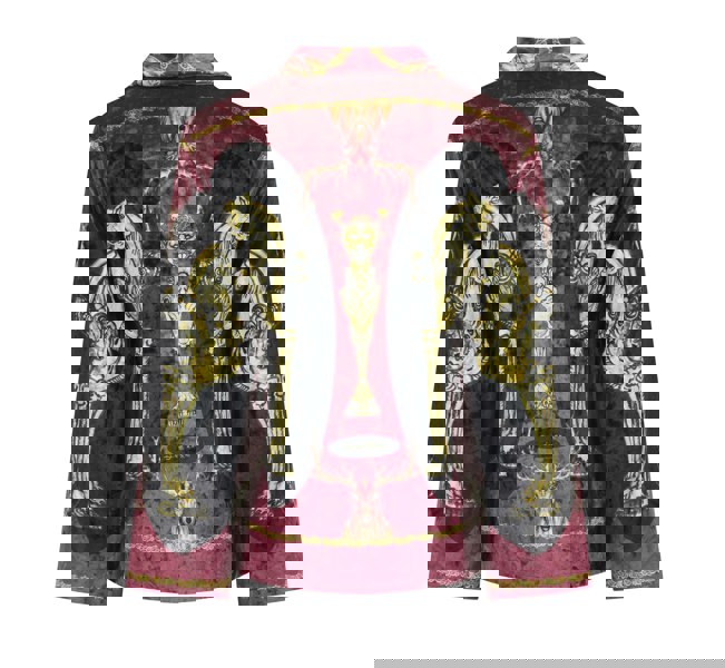 Emre Tamer-London Wrap Blazer Artemis Hand Painted Print