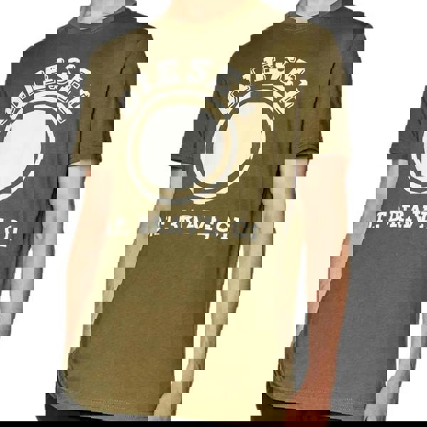 Diesel Mens 1976 Varsity Logo T-Shirt - Green - 