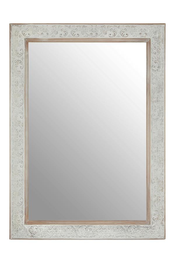 Yasmina Antique Silver Rectangular Wall Mirror