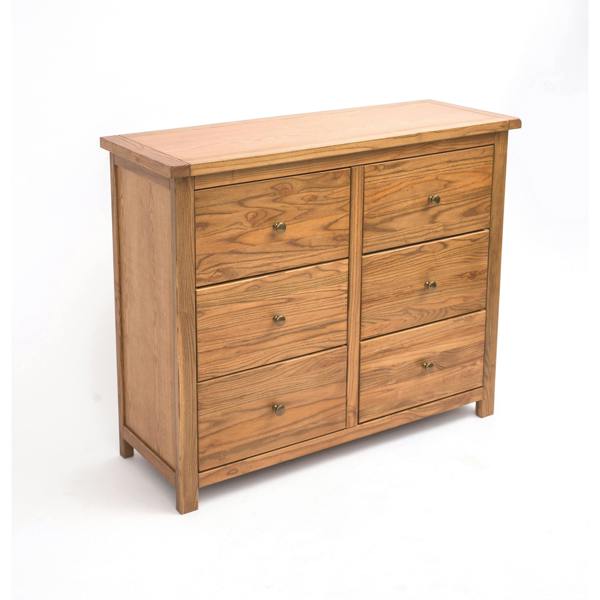 Cabinet Bits Trivento 6 Drawer Chest of Drawers Brass Knob