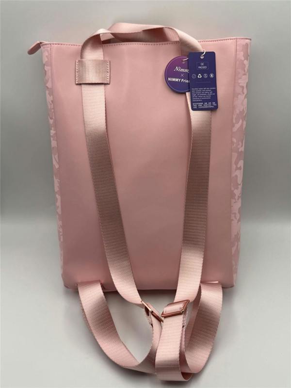 Nimmy Friends Nimmy Magnetic Fashion Series Combo White Cat Laptop Backpack with Detachable Pouch Pink - N-CXMC-STSJDNBZH-04