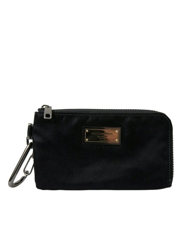 Nylon Pouch Clutch Black