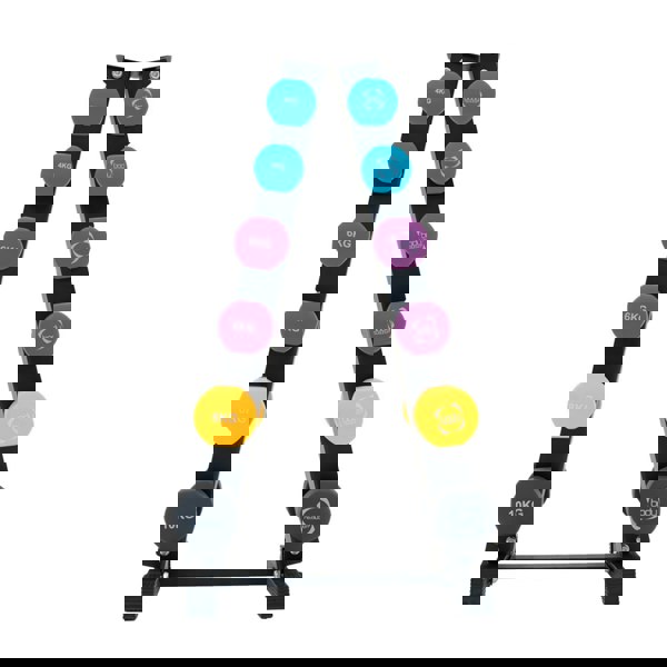 Body Revolution Neoprene Dumbbells Set with Rack