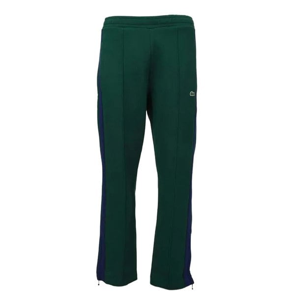 Lacoste Mens Heritage Pique Colour Block Jogging Bottoms - Green/Blue
