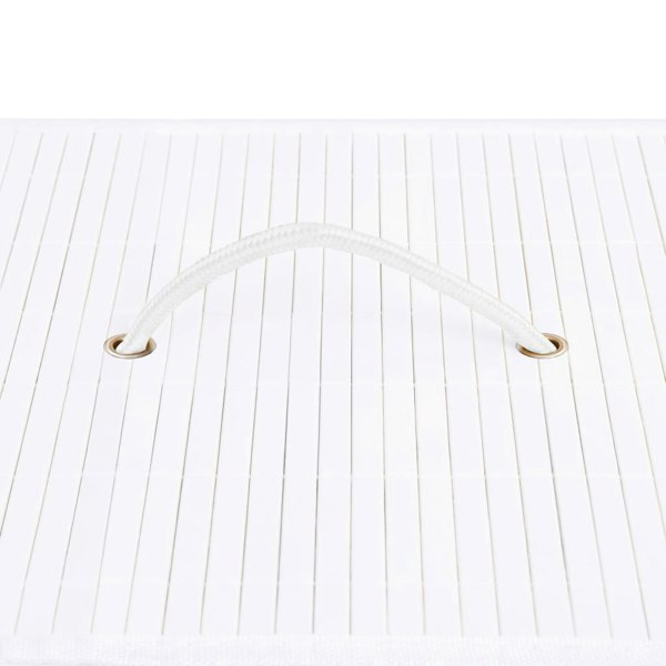 Berkfield Bamboo Laundry Basket White 100 L