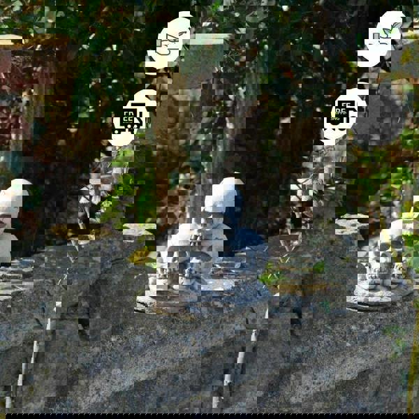 Three Skull Stone cast Garden Ornament