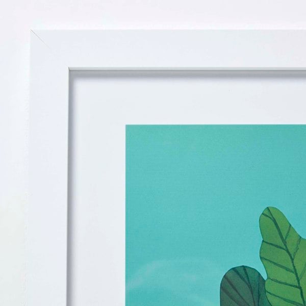 HOMESCAPES Set of 4 Colourful Tinned Plants Wall Art