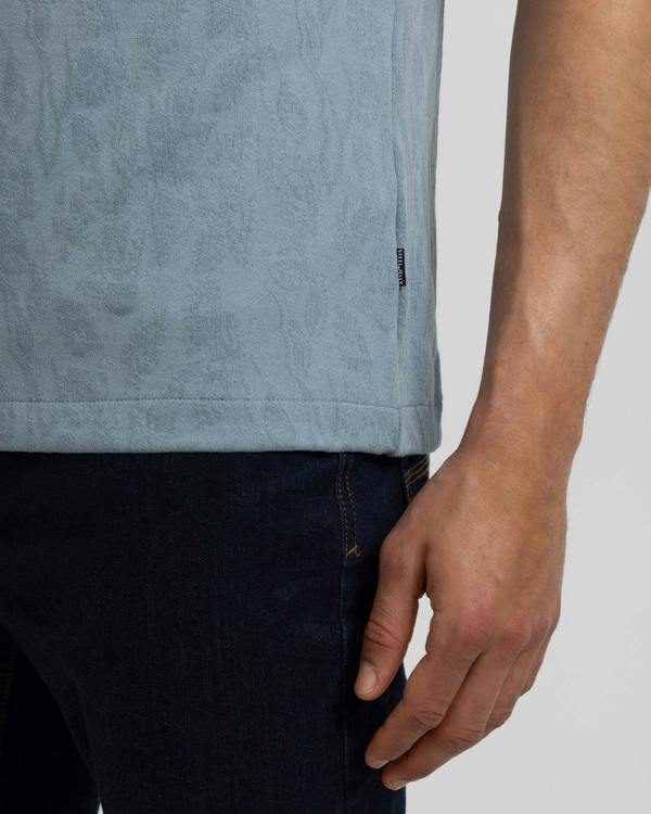 Steel & Jelly Norwood - Leaf Textured Polo Shirt