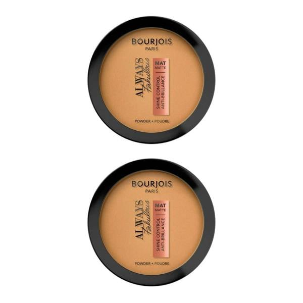 Bourjois Paris 2 x Bourjois Always Fabulous Shine Control Matte Powder 10g - 215 Golden Vanilla