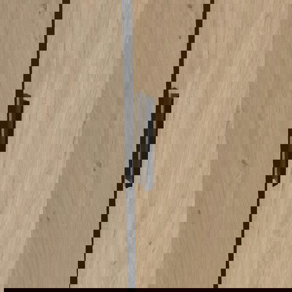 Furniture To Go Line Wardrobe with 2 Sliding Doors 1 Small Door and 2 Drawers in Jackson Hickory Oak