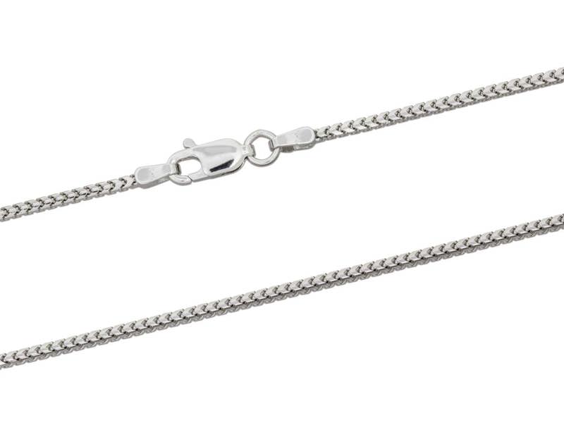 Cooksongold 9ct White Gold 1.5mm Hallmarked Franco Necklace Chain