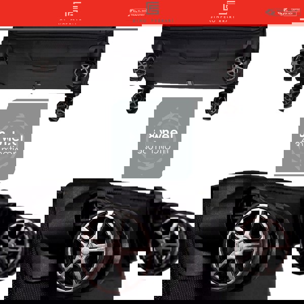 Gino Ferrari Omis Lightweight Soft Shell Suitcase with Wheels TSA Lock Hold Luggage