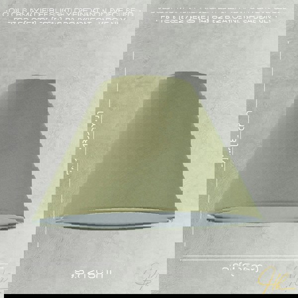 10 Inch Olive Green Cotton Coolie Lampshade for Table Lamp or Pendant Image 6