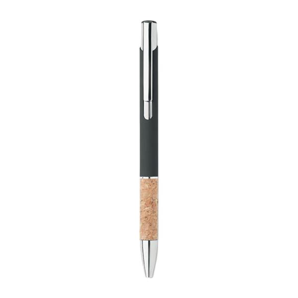 MidOcean Veria Push Button Aluminium Pen - Black - 