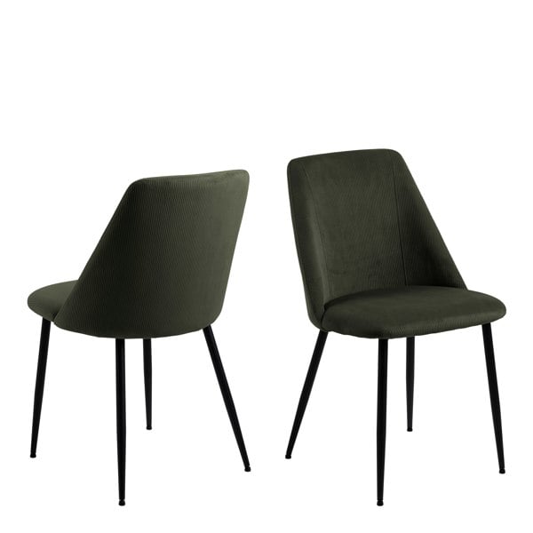 Furniture To Go Ines Dining Chair in Olive Green Set of 4
