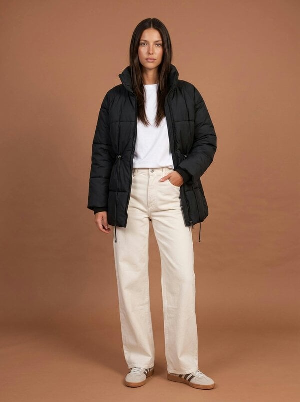 Urban Bliss Waisted Puffer Coat