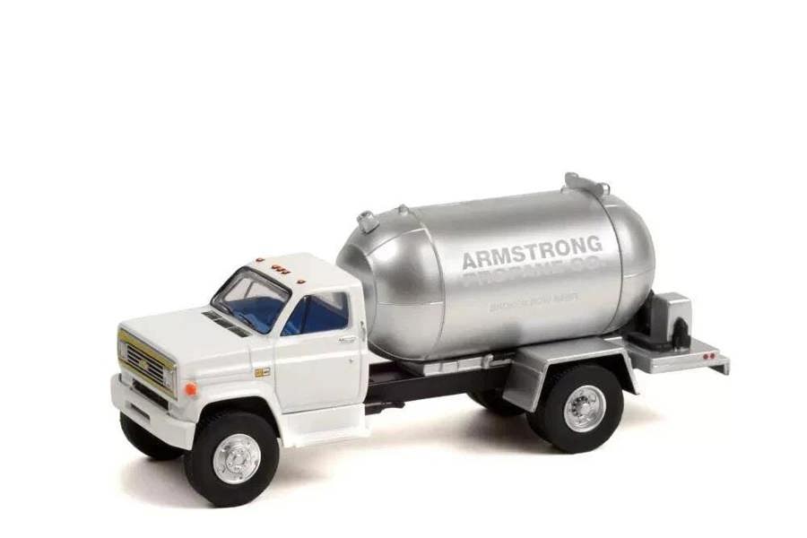 MCSlots 1982 Chevrolet C-60 Propane Truck Armstrong Propane Co 1:64 Greenlight 45140B