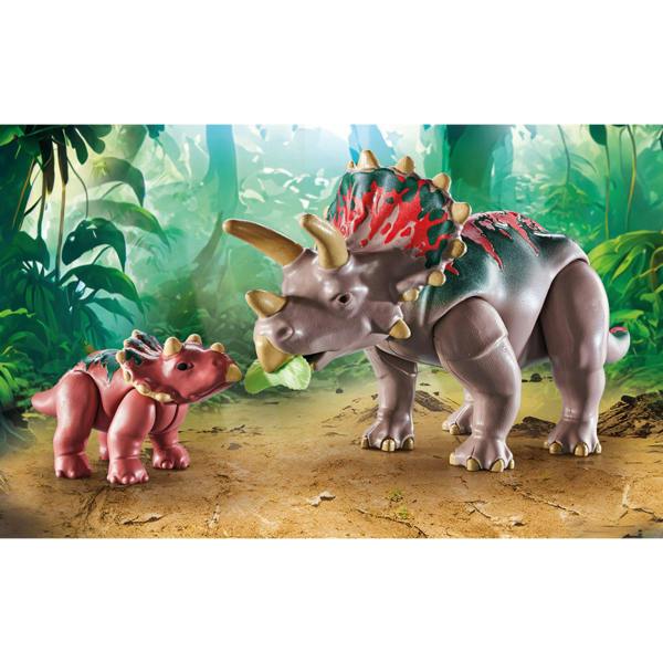 Playmobil Dinos Triceratops Family - 71821 Playset