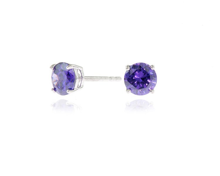 Cachet London Lana 6mm Violet Earrings