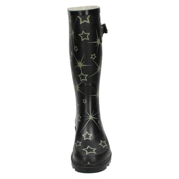 Spot On Ladies Spot On Star Print Wellington Boots