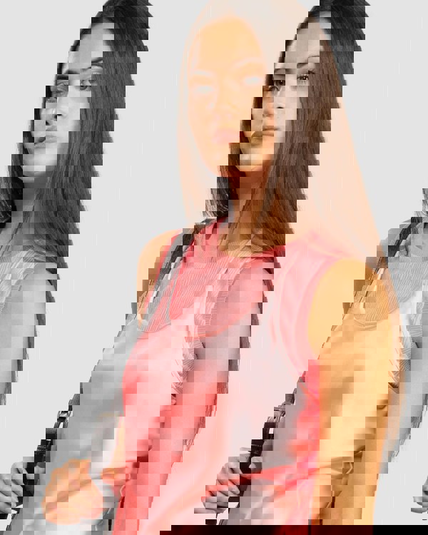 Armani Exchange Womens Layered Satin Blouse - Rose Quartz