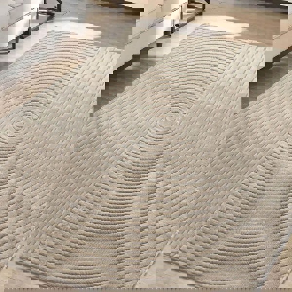 Malmo Knot Rug – Textured Striped Design