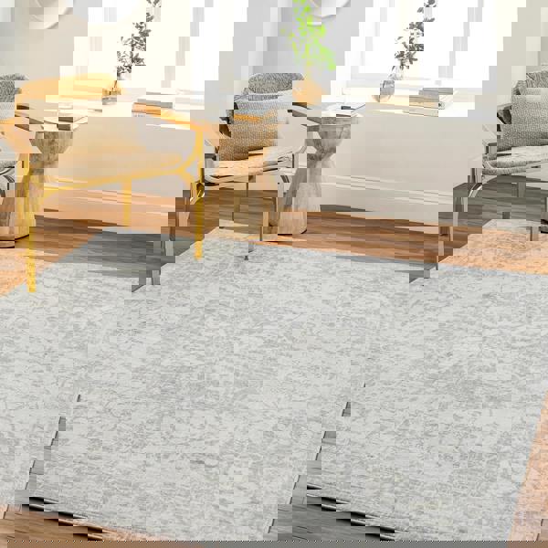 Livabliss Monaco-Vintage Grey Ivory Cream Traditional Boho Rug