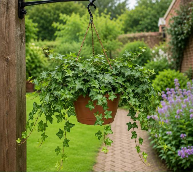 Hedera Hanging Basket Ivy 19cm Pot – Easy Care Trailing Indoor Houseplant - Nursery Pot