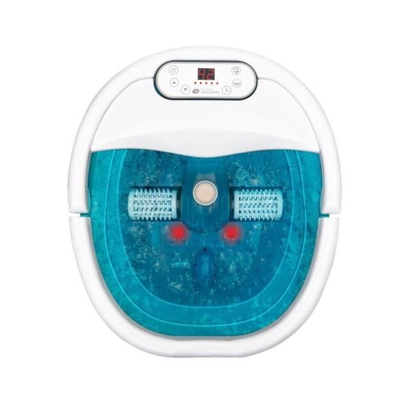 Birdseye view of multi-functional motorised foot spa bath and massager