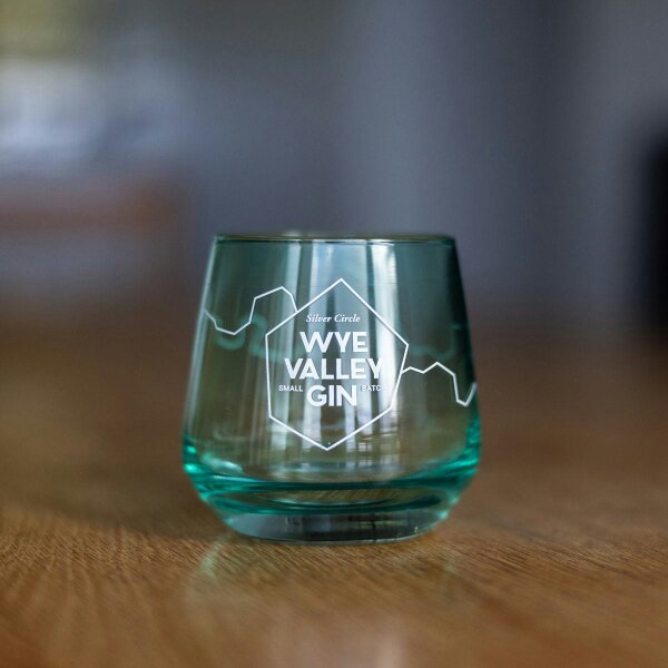 Silver Circle Distillery Wye Valley Gin glass