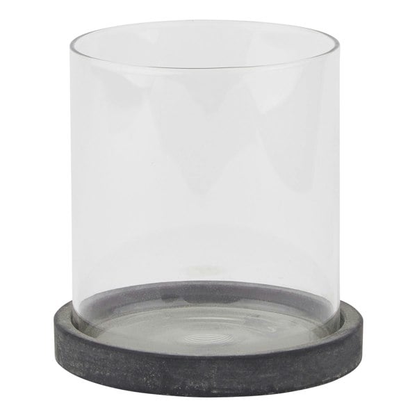 Hill Interiors Amalfi Hurricane Lantern - Grey