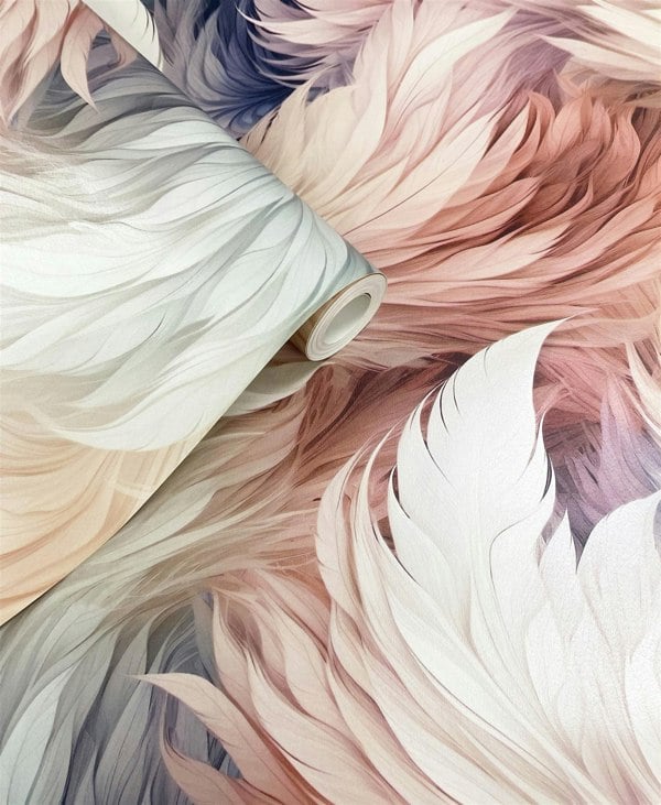 Muriva Plumes Feathers Wallpaper