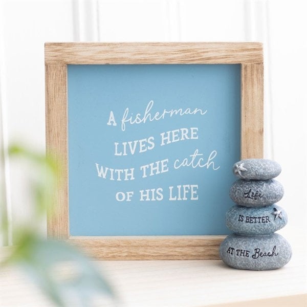 Serano Life is Better at the Beach Resin Stone Ornament
