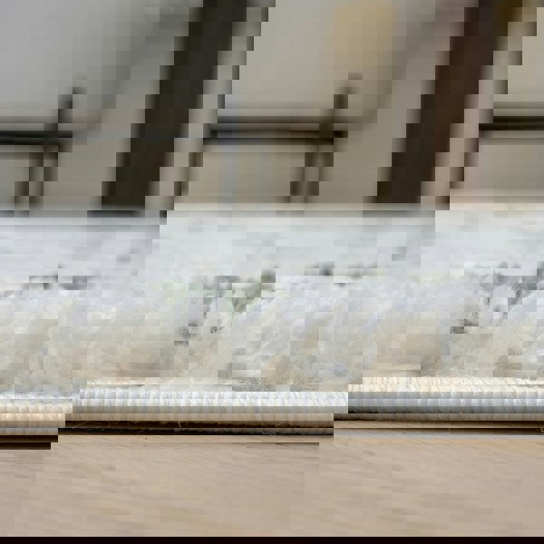 Moodi Shaggy Green Rug, Dots design, Underfloor heating | THE RUGS