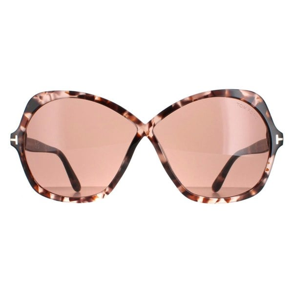 Rental Tom Ford Sunglasses Rosemin FT1013 55Y Coloured Havana Violet